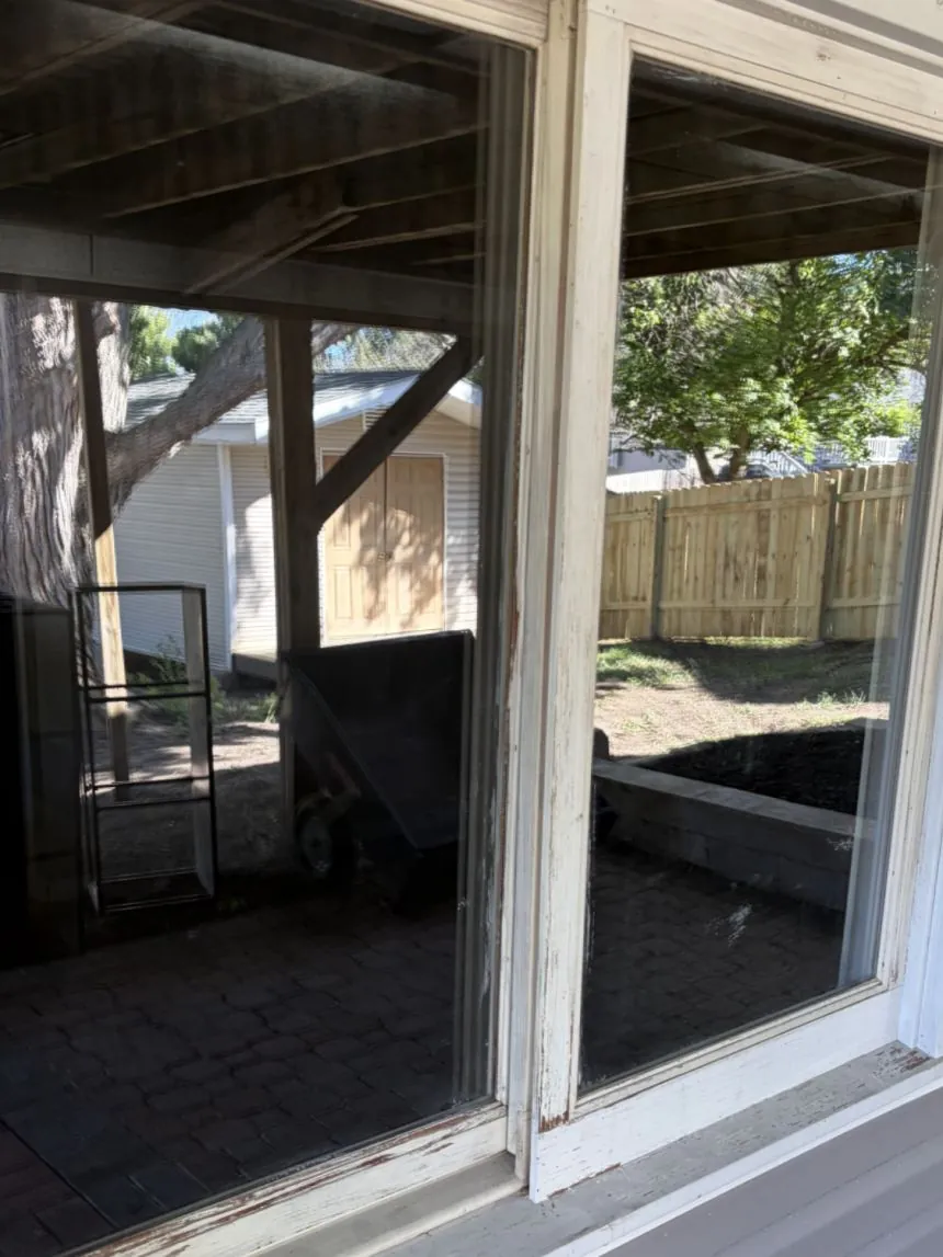 Hard water removal, after