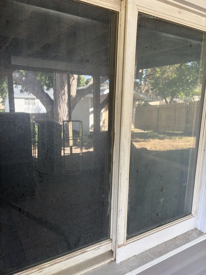Hard water removal, before